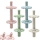 thumbnail image 1 of Set de 4 mordedores de silicona antiahogo Suhunide, 1 of 7