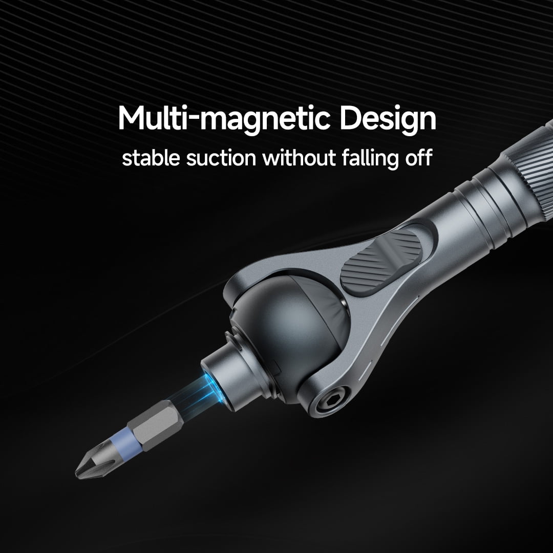 40 in 1 Ratchet Screwdriver Set with Detachable Handle, 180° Ratchet Head, 45-Tooth Mechanism, Magnetic Tool Kit with Case for Computer, Electronics Repair