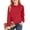 3# Red, variant on Huankd Girls Polo Shirts Long Sleeve School Uniform Classic Collared Top Black 3-4Y