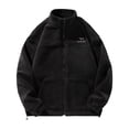 thumbnail image 2 of Maoxin Mens Jackets Men's Vintage Warm Solid Color Zipper Pocket Long Sleeved Casual Jacket Black M, 2 of 4