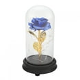 thumbnail image 2 of Preserved Rose Flower,24K Gold Plated Rose Rose Flowerwith Glass Cover Leading Edge Technology, 2 of 11