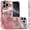 Rose Gold, variant on Phone Case for Apple iPhone 16 Pro Max Butterfly Freedom Shimmer Glitter Thick TPU Shockproof Anti Slip Durable Protective Design Cover Purple