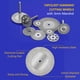 thumbnail image 3 of 10 Piezas/set Ruedas De Corte De Diamante Con Discos De Corte De Diamantes De 3 Mm Corte De Diamantes Cuchas De Reemplazo De Cuchillas Para La Rueda De Corte Para La Herramienta, 3 of 7