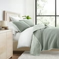 thumbnail image 6 of Ultra Soft Lightweight Quilt Sets in Scalloped Eucalyptus for Full/Queen Bedding by Comfort Canopy, 6 of 16