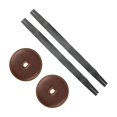 thumbnail image 4 of VONKY 2 Pcs Sangle Cymbale Instrument de Musique Doux Poignée de Réparation Accessoire Marron Foncé Sangle 40x3cm, 4 of 6