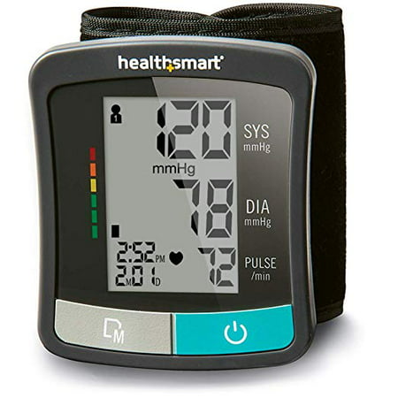 HealthSmart Standard Series Automatic Wrist Digital BP Monitor  Clinically Accurate, Universal, with LCD