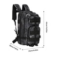 thumbnail image 2 of Heavy-Duty 20-25L Outdoor Hiking Backpack with Python Pattern Oxford Fabric for Camping Travel and Adventures, Brown, 1 Pack, 2 of 5