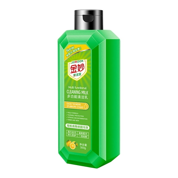 300ml Multi Purpose Cleaning Milk Heavy Duty Degreaser for Kitchen Stoves Oven Grease Oil Stains Sink Tiles Bathroom Scale Remover