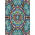 thumbnail image 1 of Ahgly Company Indoor Rectangle Patterned Blue Green Abstract Area Rugs, 6' x 9', 1 of 6