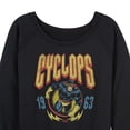 thumbnail image 3 of X-Men - Cyclops Metal - Women's French Terry Long Sleeve Pullover, 3 of 5