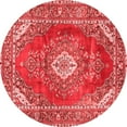 thumbnail image 1 of Ahgly Company Indoor Round Medallion Red Traditional Area Rugs, 7' Round, 1 of 4