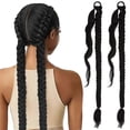 thumbnail image 1 of Braid Ponytail Extensions Long Braided Ponytails High Temperature Wire Hair Ties Carnival 2Pcs, 1 of 2