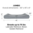 thumbnail image 5 of FurHaven | Cooling Gel Ultra Plush Luxe Lounger Pet Bed for Dogs & Cats, Gray, Jumbo, 5 of 13