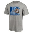 thumbnail image 2 of Men's Heather Gray Los Angeles Dodgers Cooperstown Collection Winning Time T-Shirt, 2 of 3