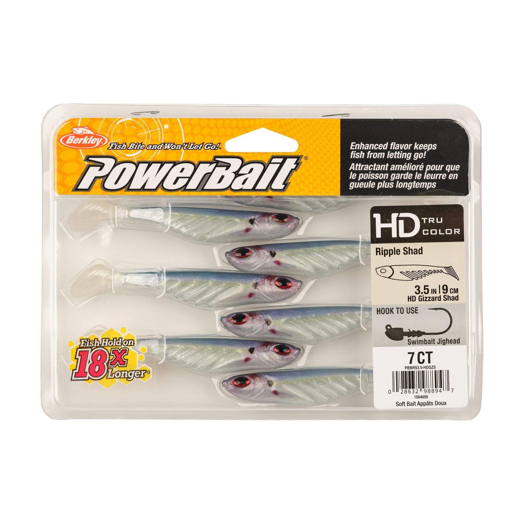 Berkley PowerBait Ripple Shad Fishing Soft Bait