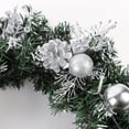 thumbnail image 3 of MAYNOS Christmas Wreath with LED String Lights Battery Powered Xmas Door Wreath Artificial Xmas Hanging Garland for Indoor Outdoor Christmas Home Decorations, 3 of 6
