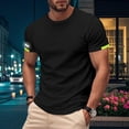 thumbnail image 2 of Mens Shirts, Awwp Mens Workout T-Shirts Quick Drying Athletic Short Sleeve Crew Neck Running Gym Tee Tops Black L, 2 of 9