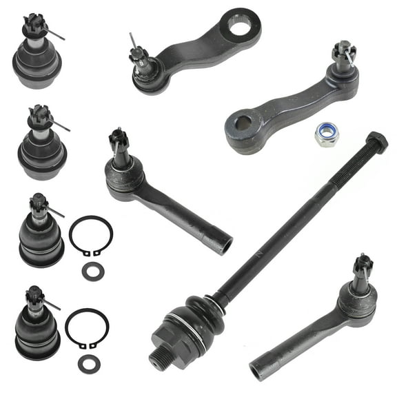 TRQ 10 pc Steering & Suspension Kit Ball Joints Tie Rods Pitman & Idler Arms New PSA60031