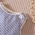 thumbnail image 6 of Angala Baby Boys Girls Summer Sleeveless Striped Romper Bodysuit Casual Soft Outfit Playwear Cozy Stylish Baby Clothes 6-12 Months, 6 of 8