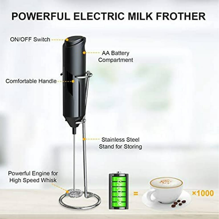 Electric Milk Beater,New Hand-held Milk Foam Machine, Creative Stainless  Steel Mixer 