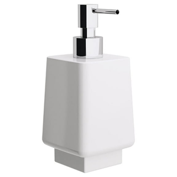 Ws Bath Collections Dado 61223 Dado Free Standing Soap Dispenser - White