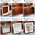 thumbnail image 3 of Puerta para gatos, puerta para gatos con imán de 4 direcciones, puerta para gatos con túnel de apertura, perros controlables o animales pequeños con cerradura, L 25*23,5*5,3 cm ER, 3 of 5