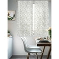 thumbnail image 3 of Sage Green Botanical Sheer Curtains 72 Inch Length 2 Panels Set, Watercolor Rustic Tree Abstract Voile Window Treatment Rod Pocket Curtains Sheers Drapes for Bedroom/Living Room/Kitchen 52"x72"x2, 3 of 7