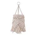 thumbnail image 4 of Pantalla de Lámpara Macramé Colgante Elaborada con Cuerda Funda Tejida Bohemia para Lámpara Accesorio Redondo de Techo Artesanal Cubierta Decorativa, 4 of 8