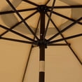 thumbnail image 3 of Parasol de Patio Extérieur 9 Pi (2,7 m), Parasol de Table Extérieur, Parasol de Cour, Parasol de Marché avec 8 Nervures Robustes, Inclinaison à Bouton-Poussoir et Manivelle, 3 of 6
