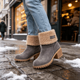 thumbnail image 4 of Bnwani Boots for Women,Ankle Boots,Non-slip,Warm,Block,Round Toe,Gray,43(US:9.5), 4 of 7
