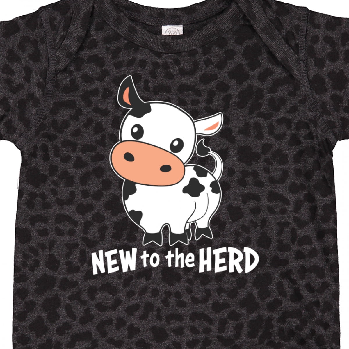 Inktastic New to the Herd Cute Cow Boys or Girls Baby Bodysuit