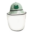 thumbnail image 2 of Sombrero de protección para bebés con protectores faciales Casquillo ajustable a prueba a prueba de polvo libre verduras, 2 of 9