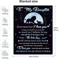thumbnail image 3 of Daughter Blanket,Daughter Gifts from Dad,to My Daughter Blankets,Birthday Gift for Girl Adult, Soft Throw Bedding for Christmas Thanksgiving Graduation, Ideas from Mother,,Lion Lion *, 3 of 7