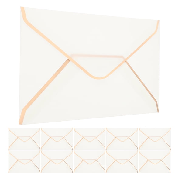 Wedding Invitations 10 Pcs Envelopes Gift Card Business Transparent Litmus Paper Bride