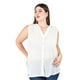 thumbnail image 1 of Blusa con detalle tipo cut out Roman Fashion /Tallas Extras, 205 (Blanco) blanco 42, 1 of 6