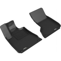 3D MAXpider Custom Fit Kagu Floor Mat (Black) Compatible with Maserati Ghibli AWD2013-2018 - Front Row