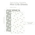 Pack and Play Fitted Sheet, Portable Pack N Plays Mini Crib Sheets, 2