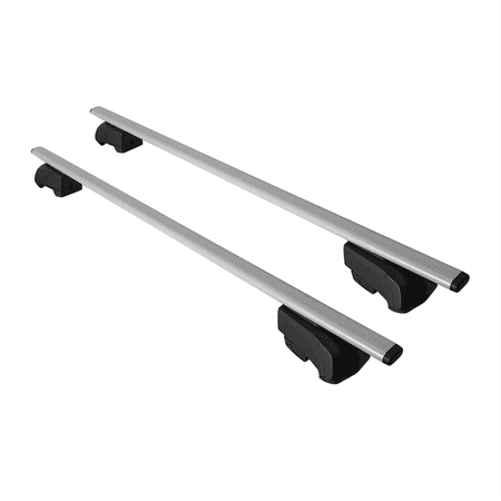 Cross Rail Roof Rack Fits Audi A3 2004-2012 Gray | Adjustable Aluminum Heavy Duty 300 LBS Anti-Theft Lock Cargo Carrier Rooftop Crossbar Accessories for Bike  Basket Snowboard Luggage
