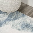 thumbnail image 3 of JONATHAN Y CONTEMPORARY POP 2 x 8 Runner Rug, Petalo Abstract Two-Tone - Blue/Cream, CTP200B-28, 3 of 8