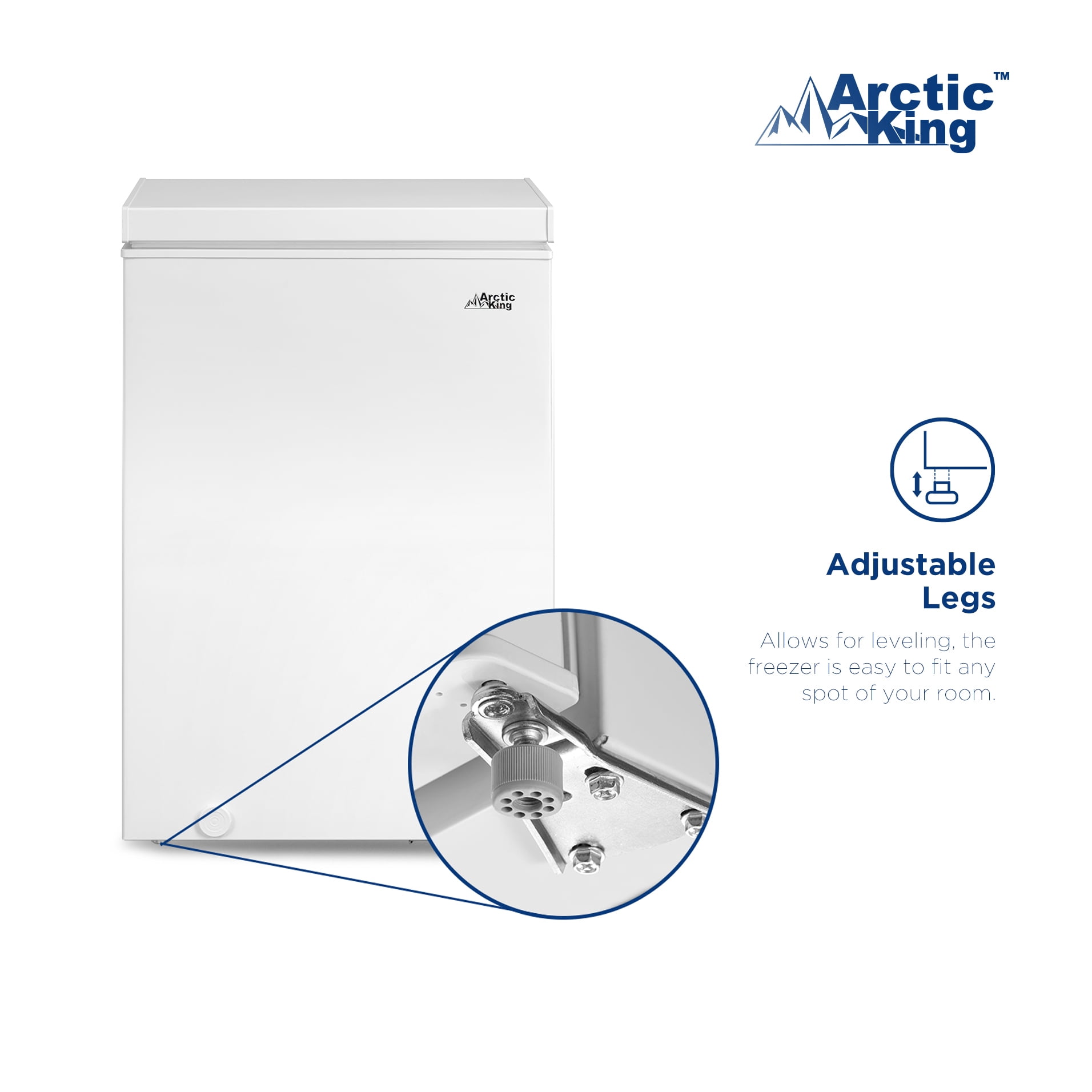 Arctic King 3.5 Cu Ft Convertible Chest Freezer or Refrigerator