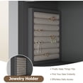 thumbnail image 3 of Vecenuy White Bathroom Wall Cabinet with Mirror, 3 Lighting Modes, Adjustable Brightness, Jewelry Holder, Sliding Door, Over Toilet Storage, Grey, 3 of 8