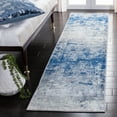 thumbnail image 2 of SAFAVIEH Brentwood Ainslee Abstract Runner Rug, Grey/Navy, 2' x 10', 2 of 11