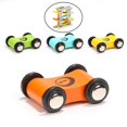 thumbnail image 3 of Car Race Track Playset Juguetes de madera con 4 niveles Gliding Cars Rampa de madera Racer Juguetes para pequeños Educación temprana Baoblaze Juguetes de pista de coche, 3 of 7