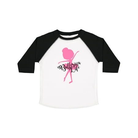 

Inktastic Ballerina Life Pink Dancer Silhouette Boys or Girls Toddler T-Shirt