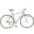thumbnail image 6 of Meghna 700C Hybrid Bike Double Brake Single Speed for Unisex Adult Vintage Style Road Bicycle Green, 6 of 8