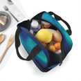 thumbnail image 4 of Lsque Night At Lake Aurora Pattern Lunch Bag Women/Men Insulated Lunch Box,Small Leakproof Cooler Food Lunch Containers Reusable High Capacity Lunch Tote Bags, 4 of 6