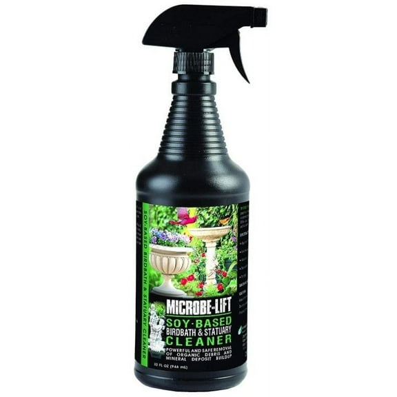 Microbe-Lift Soy-Based Birdbath and Statuary Cleaner [Pond, Water Conditioners] 32 oz