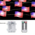 thumbnail image 5 of 4th of July Decorations String Lights,American Flag String Lights,Flag Patriotic Lights,Battery Operated Design for Indoor Outdoor Memorial Day Independence Day,Independence Day Lighting, 5 of 8