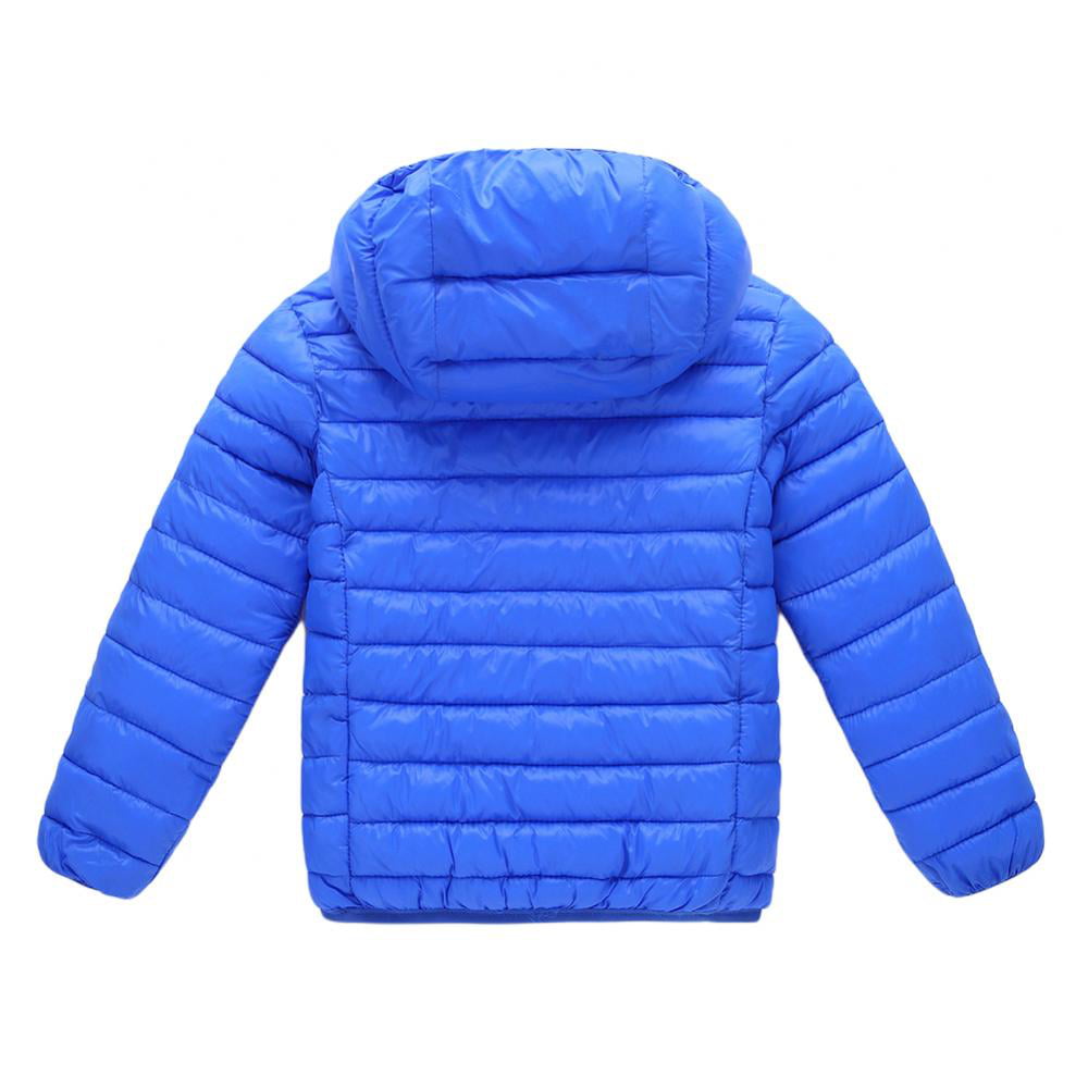Essentials Boys and Toddlers' Light-Weight Water-Resistant Packable Hooded Puffer Coat 