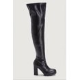 thumbnail image 3 of Women's Chunky Heel Over The Knee Boots with Side Zipper, 3 of 6